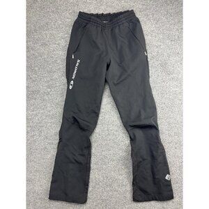 Salomon Pants Mens Medium 33x31 Black Softshell Track Running Thermal ClimaWIND